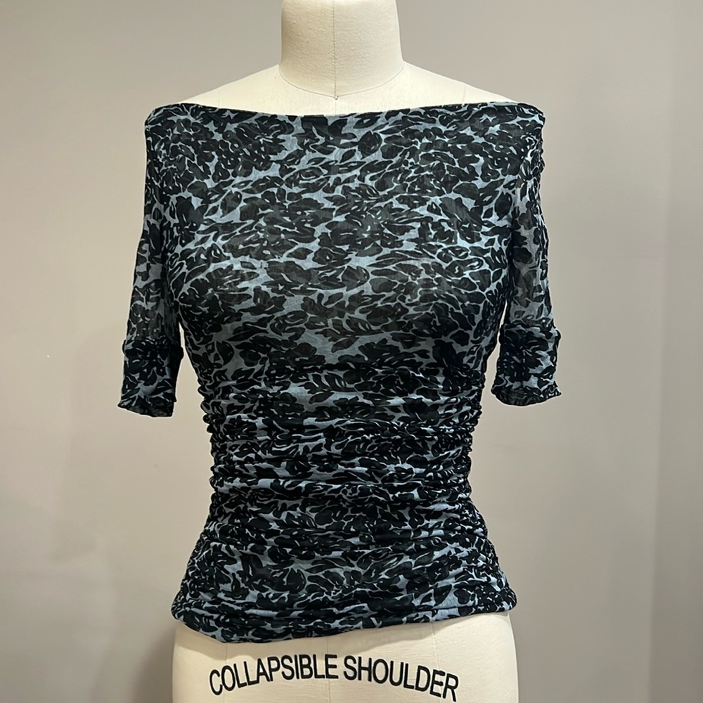 100% silk DVF shirt